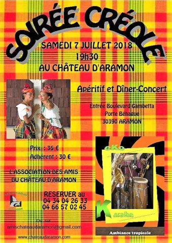 Soirée Créole @ Château d'Aramon